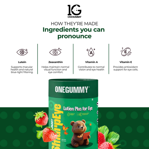 ONEGUMMY SHARP EYE β Lutein + Zeaxanthin