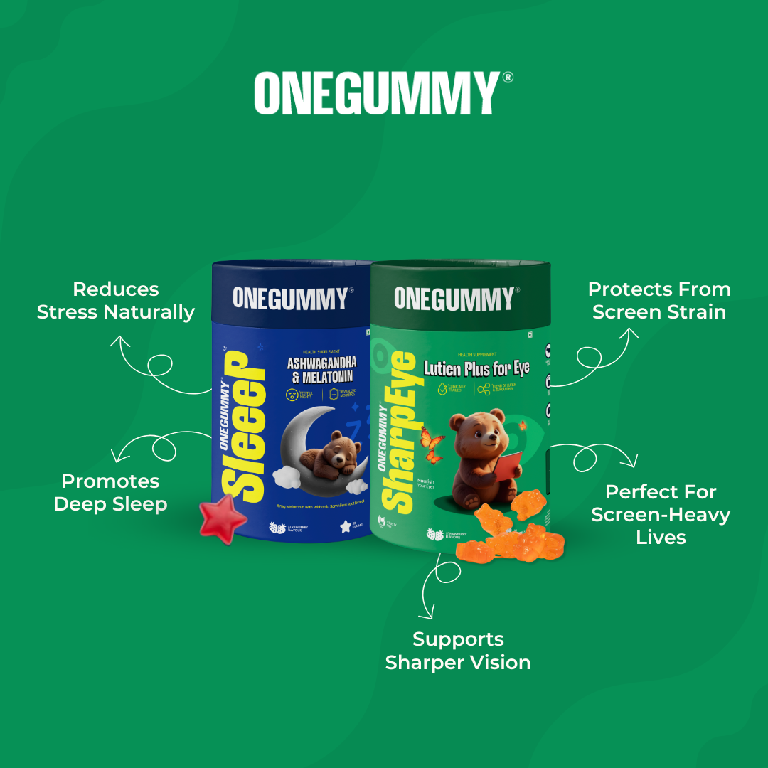 OneGummy SnapEye: Vision & Sleep Support Gummies - Screen Strain Relief & Melatonin
