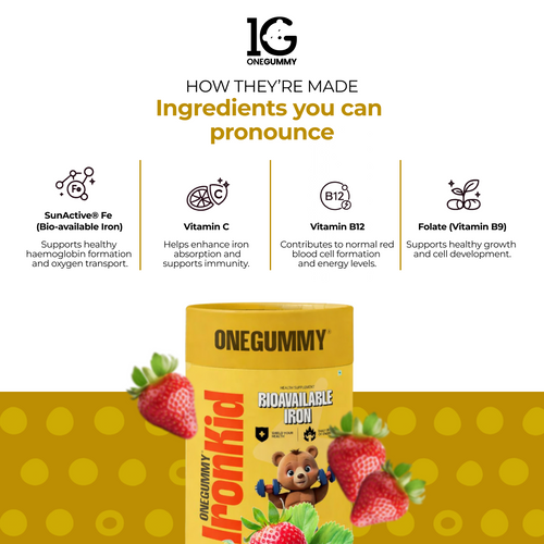 ONEGUMMY IRON KID BIOAVAILABLE IRON