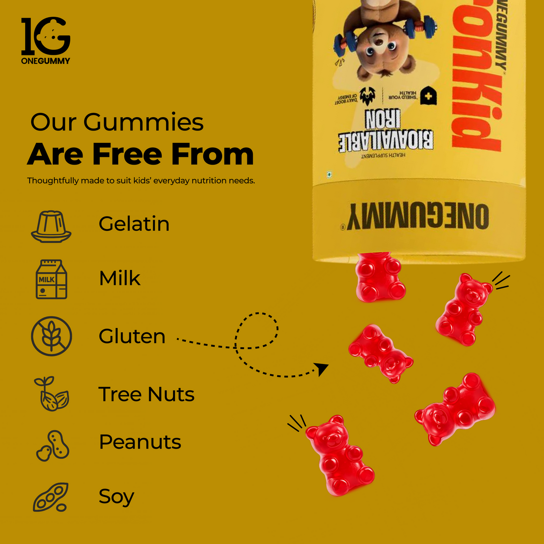 ONEGUMMY IRON KID BIOAVAILABLE IRON