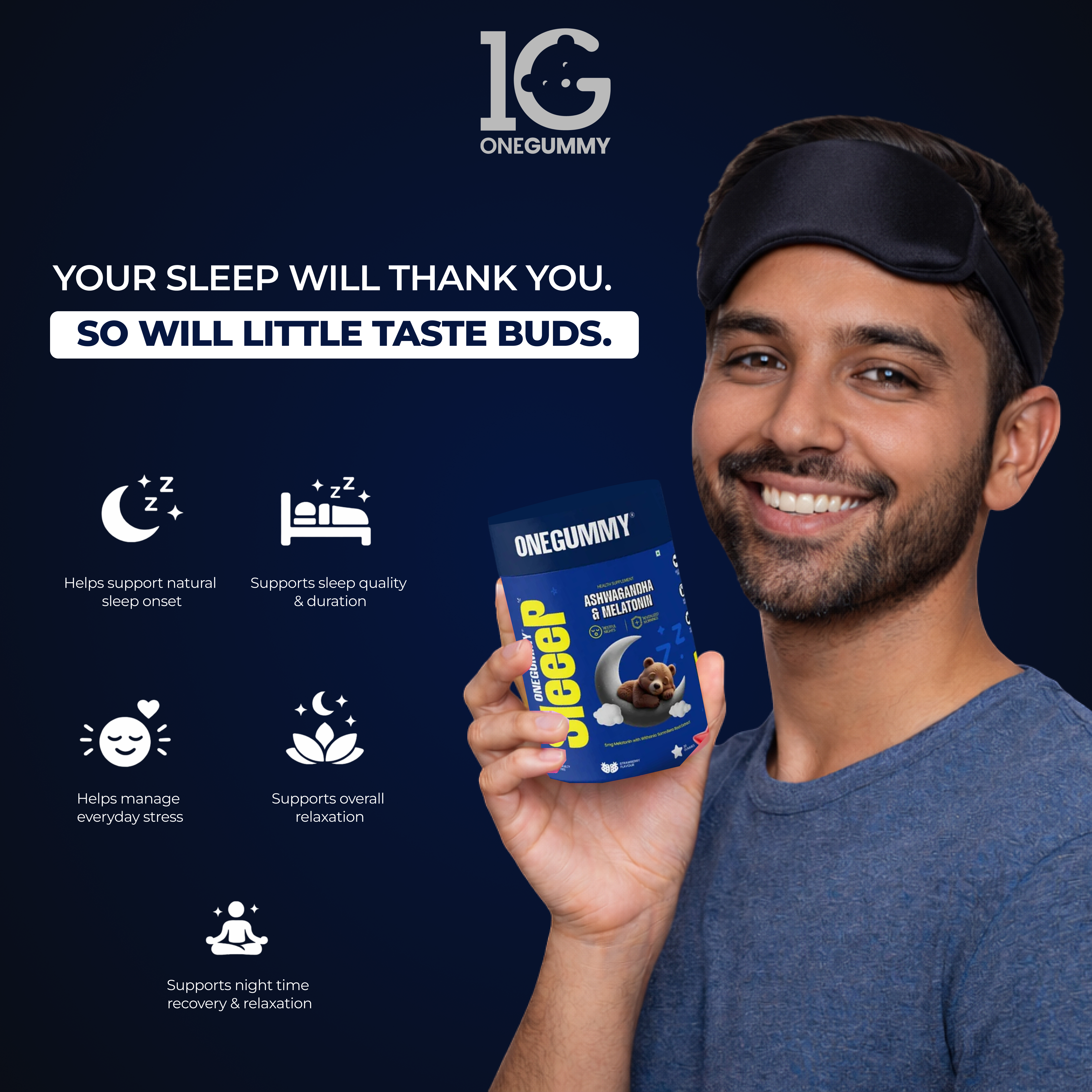 ONEGUMMY SLEEP —  Melatonin + Ashwagandha
