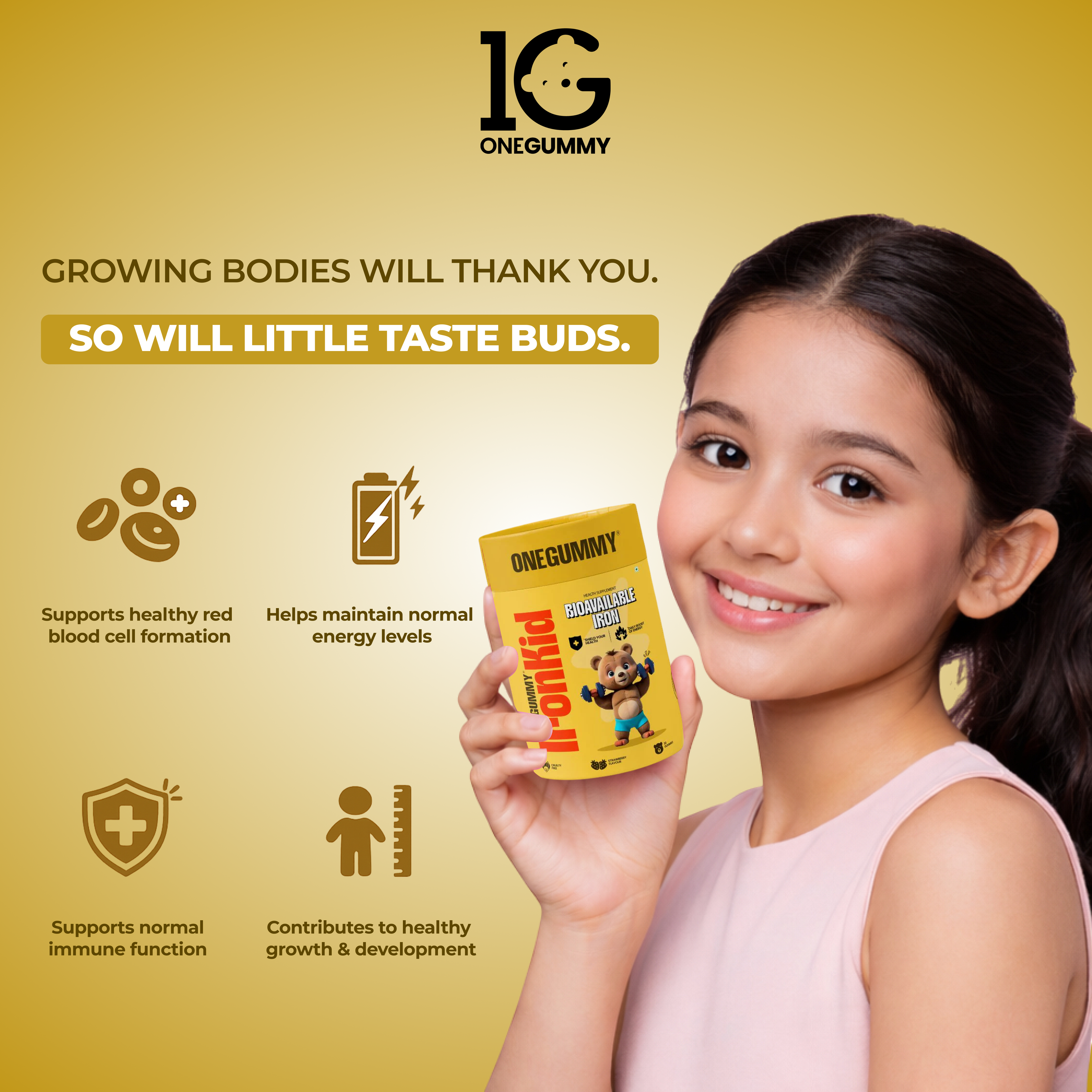 ONEGUMMY IRON KID BIOAVAILABLE IRON
