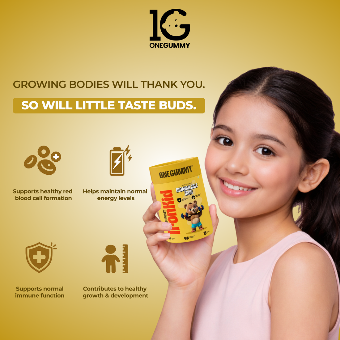 ONEGUMMY IRON KID BIOAVAILABLE IRON