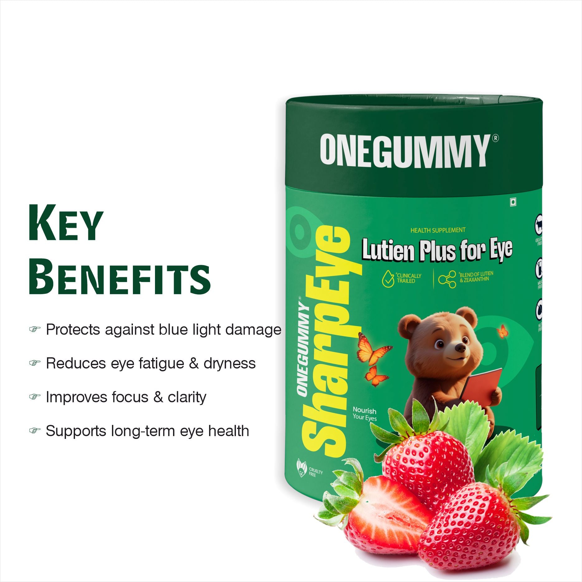 ONEGUMMY SHARP EYE —  Lutein + Zeaxanthin