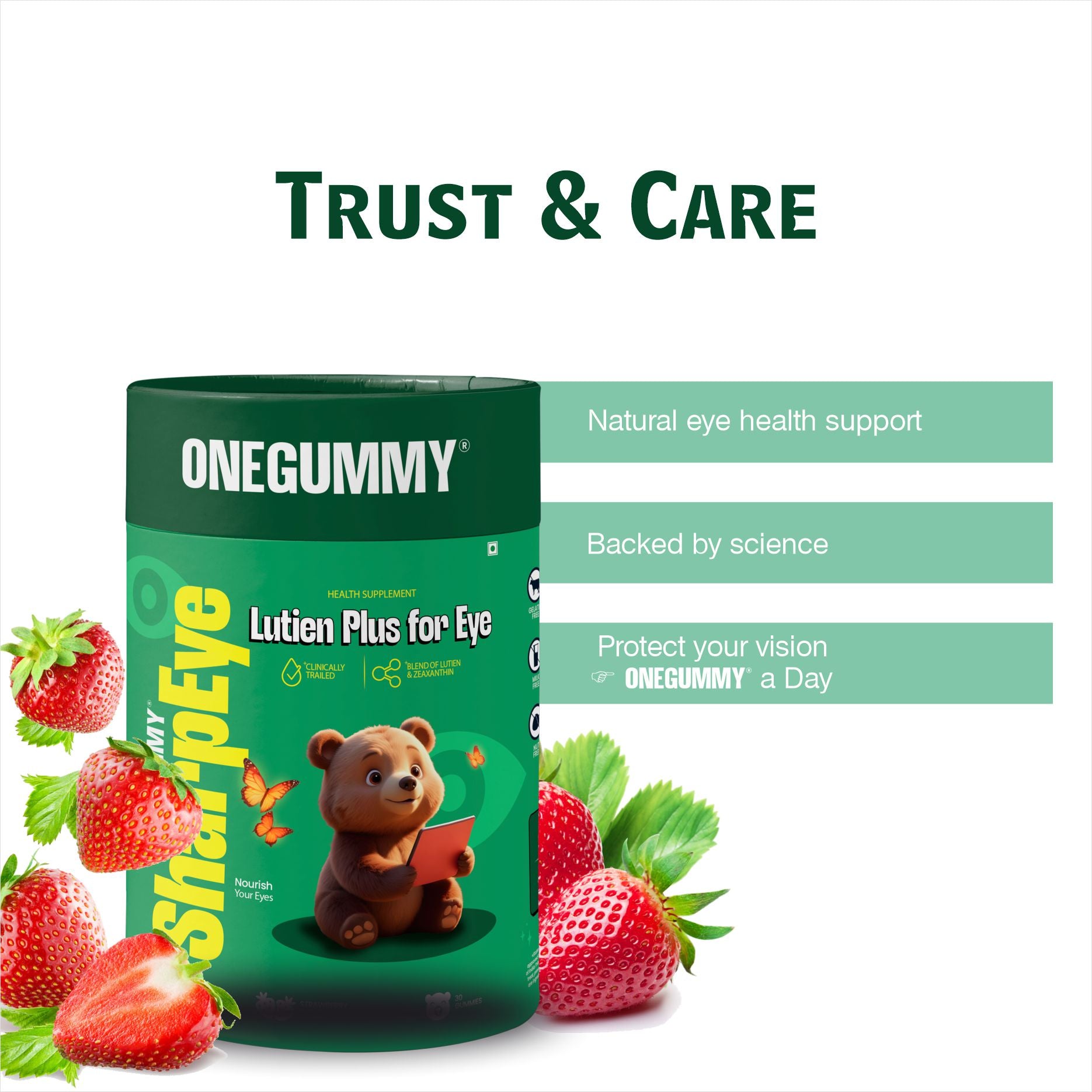 ONEGUMMY SHARP EYE —  Lutein + Zeaxanthin
